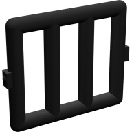 Lego mříž do okna 1x4x3, černá (601626, 4190472, 4240302, 4270959, 4278030)